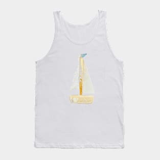 Little Driftwood Boat:Made by the Sea and Me Tank Top